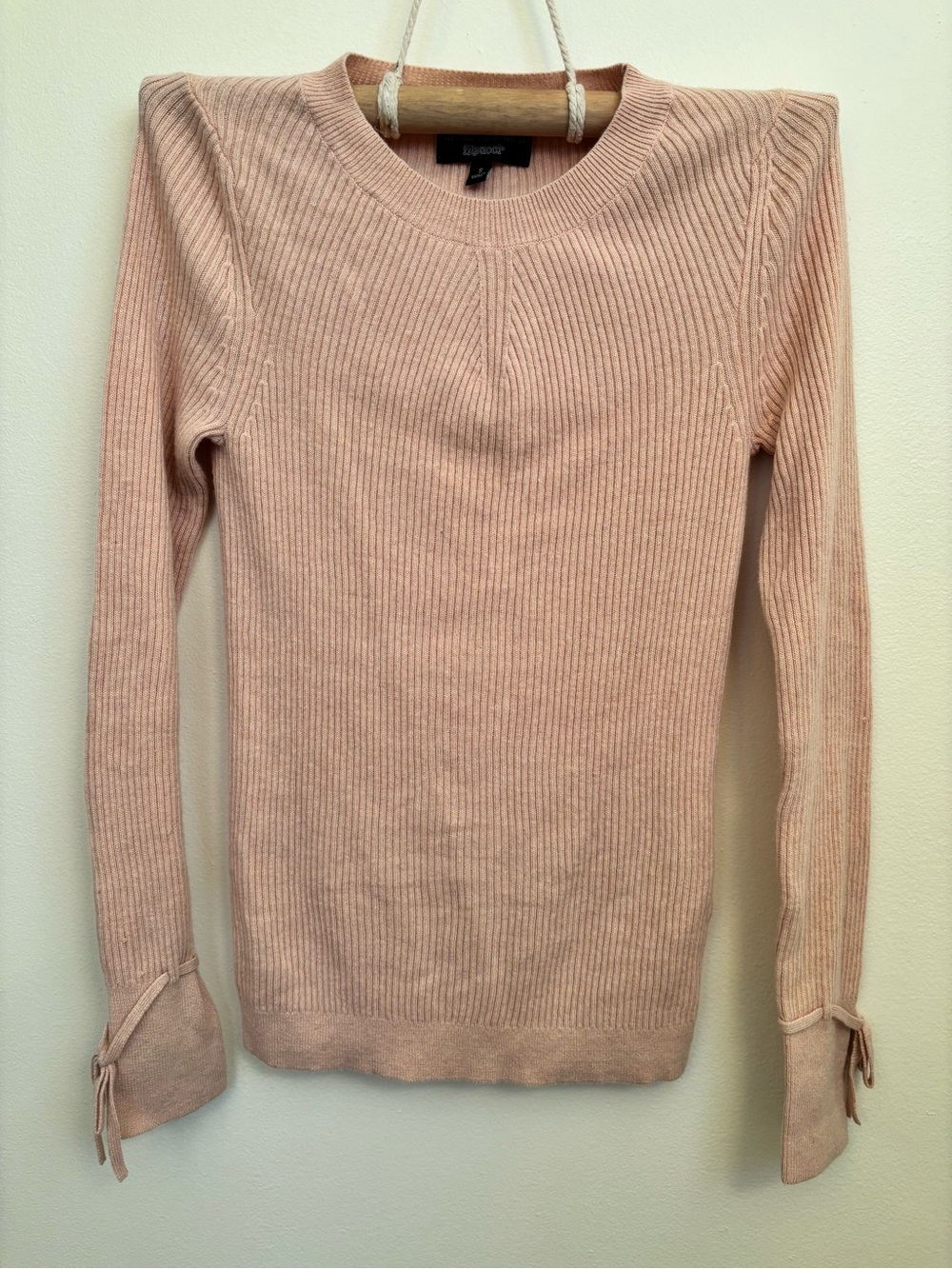 Banana Republic Blush Ribbed Crewneck Sweater